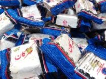گز لقمه مخلوط پسته و بادام ۱۸ درصد