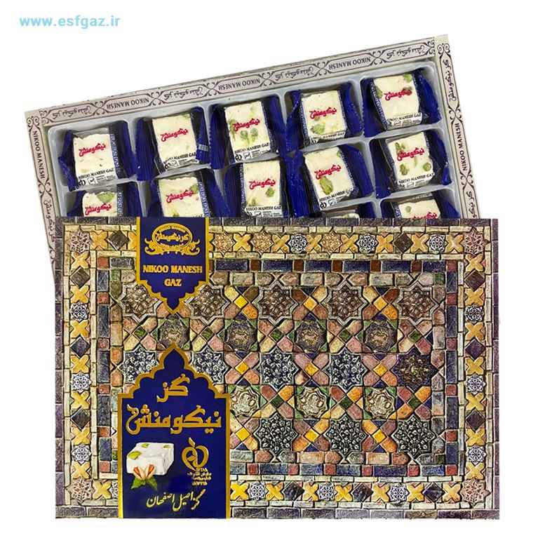گز نیکومنش لقمه ای 10 درصد پسته - 300 گرم